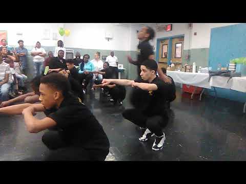 Steppers of virtue, and no name necessary perform at madiba prep middle school...