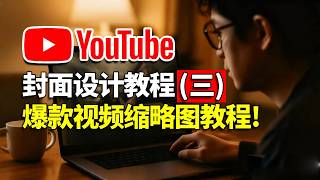 爆款视频(缩略图)封面设计教程，油管封面设计第3期！ 视频封面设计  |  视频封面设计教程 | 视频缩略图教程 | 油管封面制作 | 视频封面包装 | PS教程 | AIGC课程 | 在线PS |