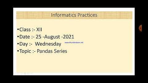 Class XII Informatics Practices 25 08 2021 By Mr  Praveen Singh