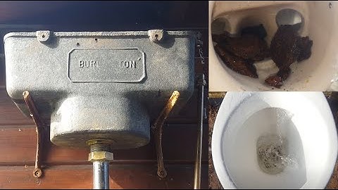 Troubleshooting An Antique Toilet Cistern With A Slow Weak Flush, (Demo Setup)