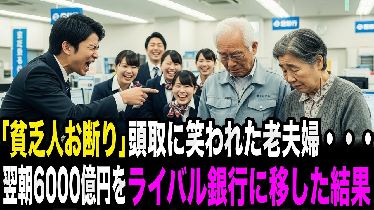 「貧乏人は帰れ」頭取に笑われた老夫婦・・・翌朝6000億円をライバル銀行に移した結果