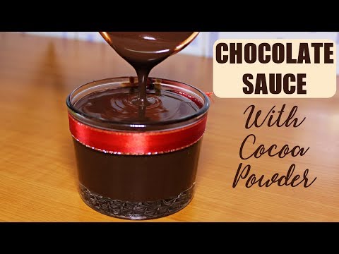 Chocolate Sauce Recipe with Cocoa Powder | Quick And Easy Homemade Chocolate Sauce | Kanak's Kitchen