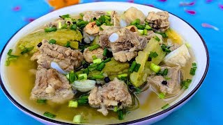 bitter melon soup with pork ribs recipe|របៀបធ្វើម្ហូបស្ងោម្រះឆ្អឹងជំនីជ្រូក|ម្ហូបខ្មែរគ្រប់មុខ