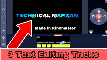 🔥3 Text Editing Tricks for Youtubers in Kinemaster | part 2 | Wave Text | Shake & Glitch Text |