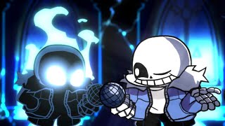 fnf Badtime but nightmare sans and original sans sing