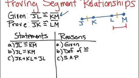 Proving Segment Relationships