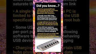 USB hub for PC: hidden power issues, bandwidth sharing and protocol quirks