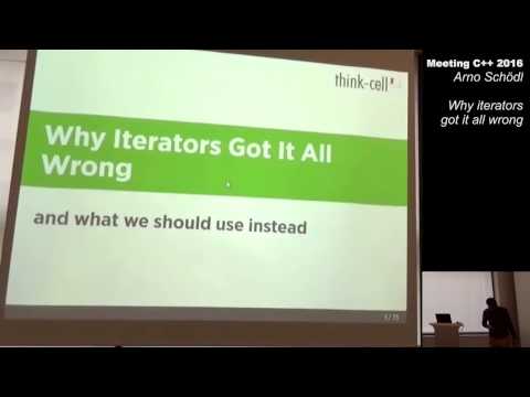 Why iterators got it all wrong - Arno Schödl - Meeting C++ 2016