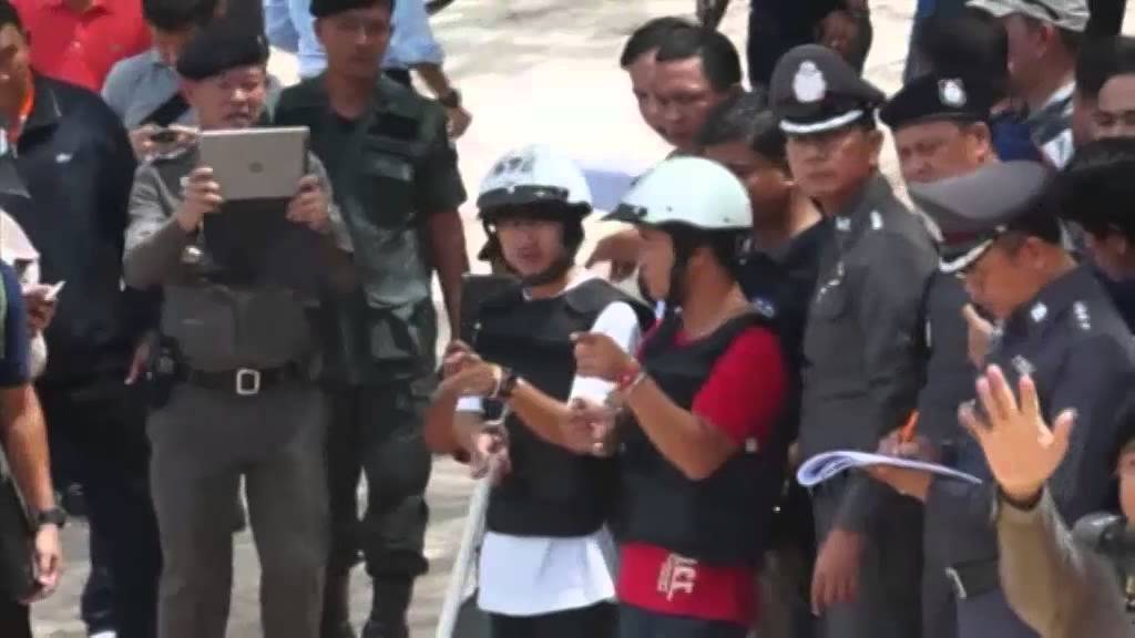 Thai police re-enactment