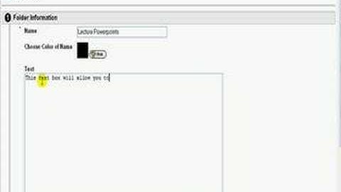 Adding a folder in your Blackboard Course