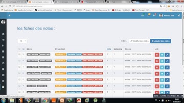 gestion école primaire(élève,enseignant,emploi,note,exercices..) avec Symfony