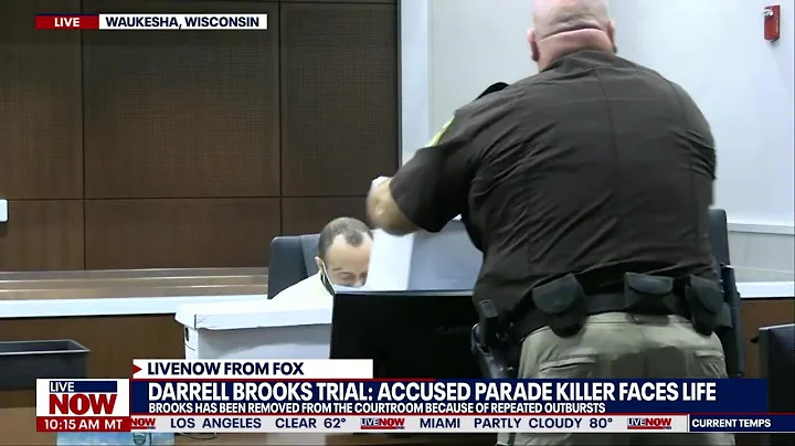 Darrell Brooks pounds fist & screams at judge after she takes away his box wall | LiveNOW from FOX