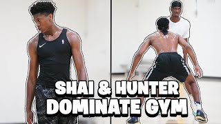 Shai Gilgeous-Alexander and De'Andre Hunter dominate open gym