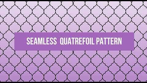 🆕How To Make A Repeating Pattern Using Inkscape: Quatrefoil 👉 Inkscape Background Pattern Video