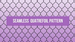 🆕How To Make A Repeating Pattern Using Inkscape: Quatrefoil 👉 Inkscape Background Pattern Video