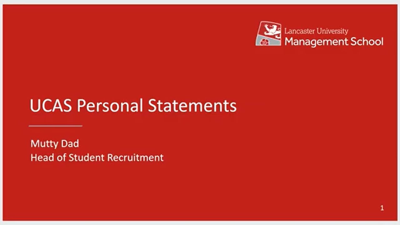 writing personal statement ucas