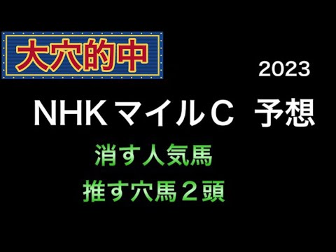 【競馬予想】 NHKマイルカップ  2023  予想