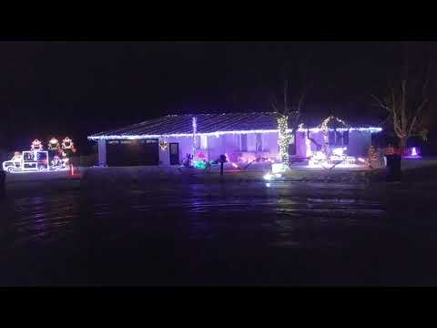 Beastie Boys Intergalactic Pinewood Christmas light display
