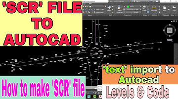 How to Import SCR file to Autocad|SCR file kaise banaye|ASE|cordinate import to autocad|Text import
