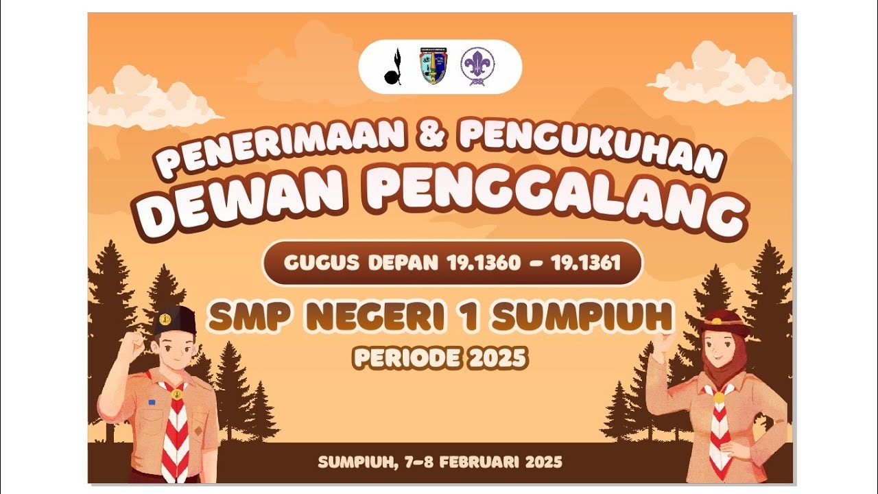 Pengukuhan dan Penerimaan Dewan Penggalang SMPN 1 Sumpiuh 7-8 Februari 2025 #pramuka