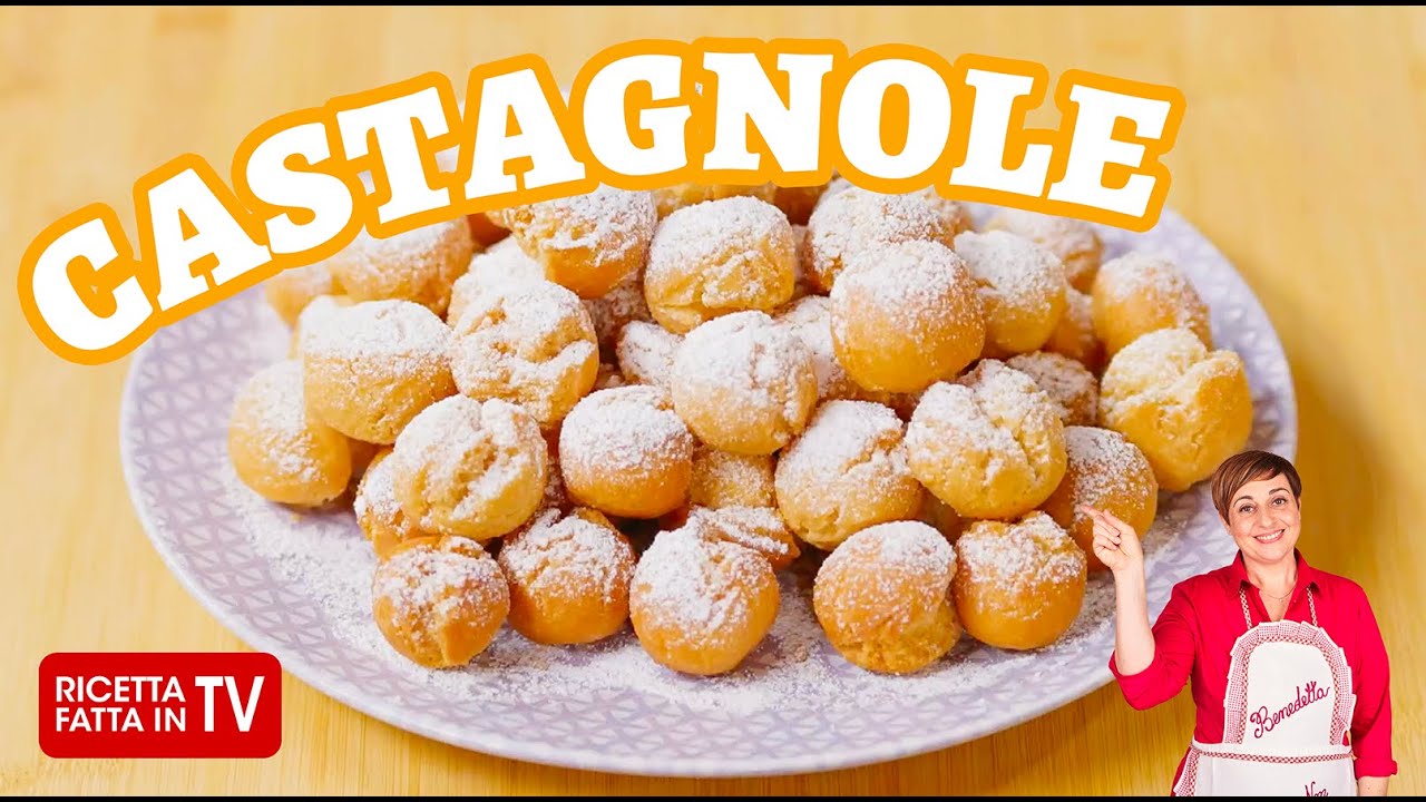 CASTAGNOLE di Benedetta Rossi - Ricetta TV Fatto in Casa per Voi