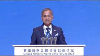UN Resident Coordinator Siddharth Chatterjee at UN World Data Forum 2023