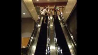 Escalator Dance Party At The Westin Hotel In The Houston Galleria.