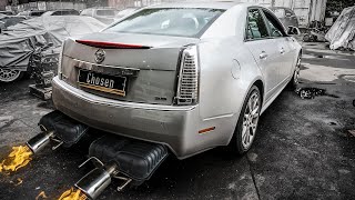 2011 CADILLAC CTS v6 3.6 DIY high-performance exhaust system from OEM resonators