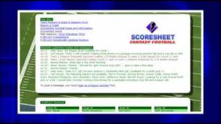 Scoresheet Football Ready for Kickoff (video podcast - episode 11)