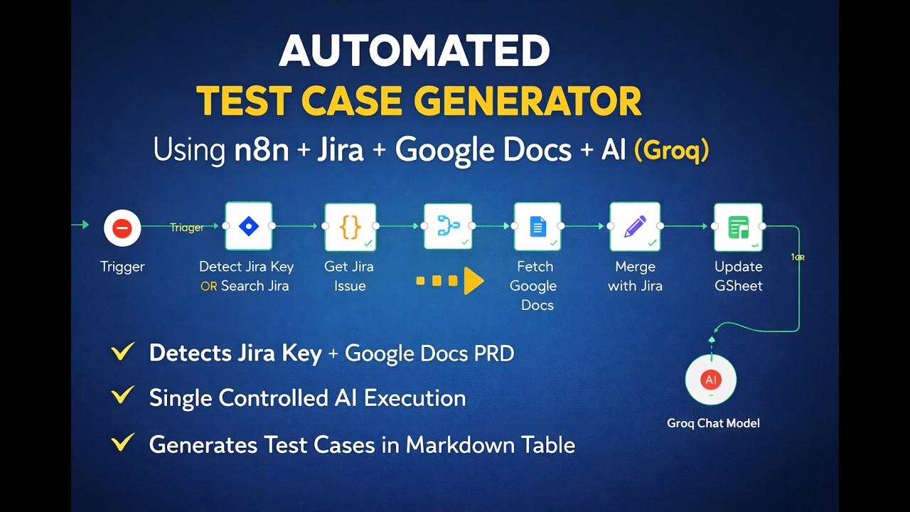 🚀 Automated Test Case Generator Using n8n + Jira + Google Docs + AI ...
