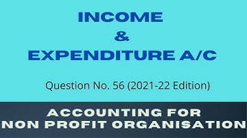 Income & Expenditure A/c | NPO Solution | Capital Fund calculation | Que  NO. 56 | Account class 12