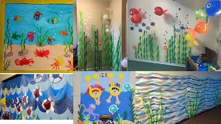 Preschool  bulliten board decoration ideas/Under the sea them wall/door decoration screenshot 5