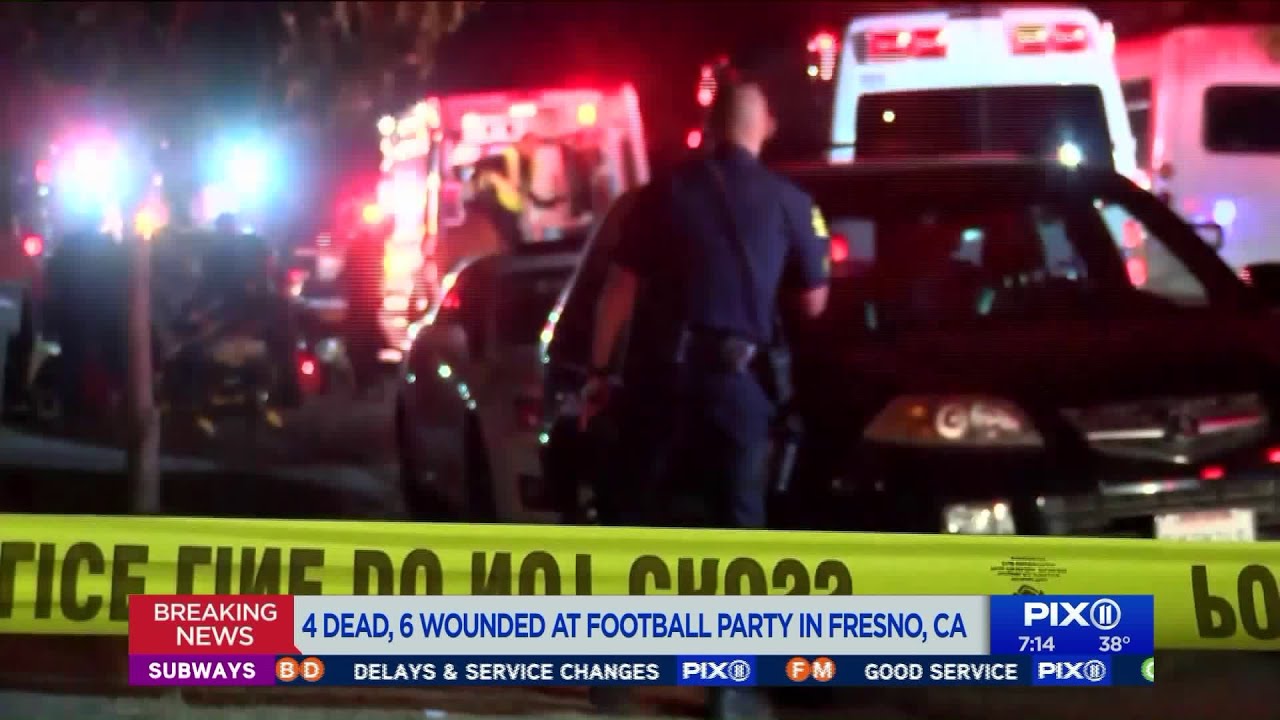 4 killed, 6 wounded at football party in Fresno, California - YouTube