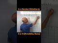 How to Tell if a Number is Divisible by 3 or 9 (Divisibility Rules)