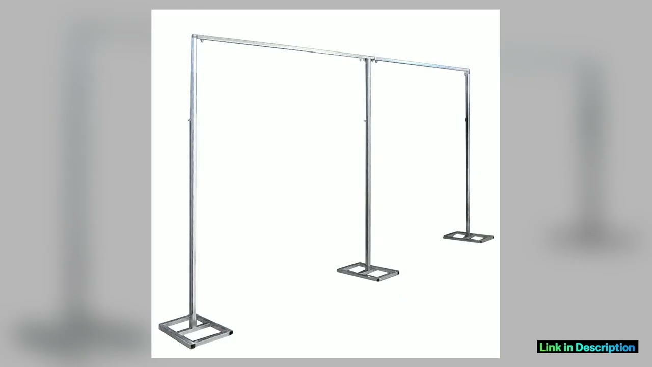 10x20ft Photography Backdrop Curtain Frame Backdrop Stand Pipe Kit Heavy Duty Background Support