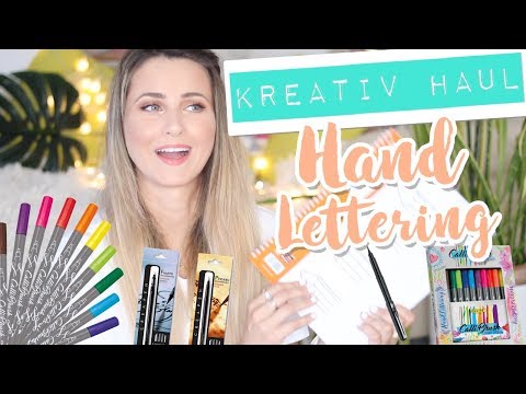 Handlettering Kreativ Haul - Ein Stift für 18€ ?!