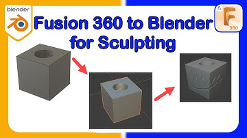 Fusion 360 to Blender 3 0 for Sculpting