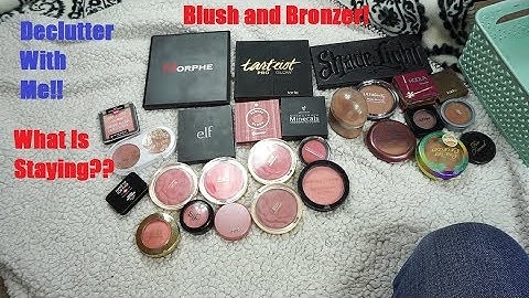 DECLUTTER SERIES PART 1| BLUSH AND BRONZERS!!!