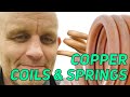 Making a copper coil spring bending copper using only water