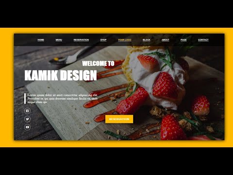 Diseño de interfaz de usuario para un sitio web de comida rápida |Html Y Css3