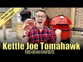Kamado Joe Kettle Joe tomahawk steak - the reverse sear was more difficult than I thought!