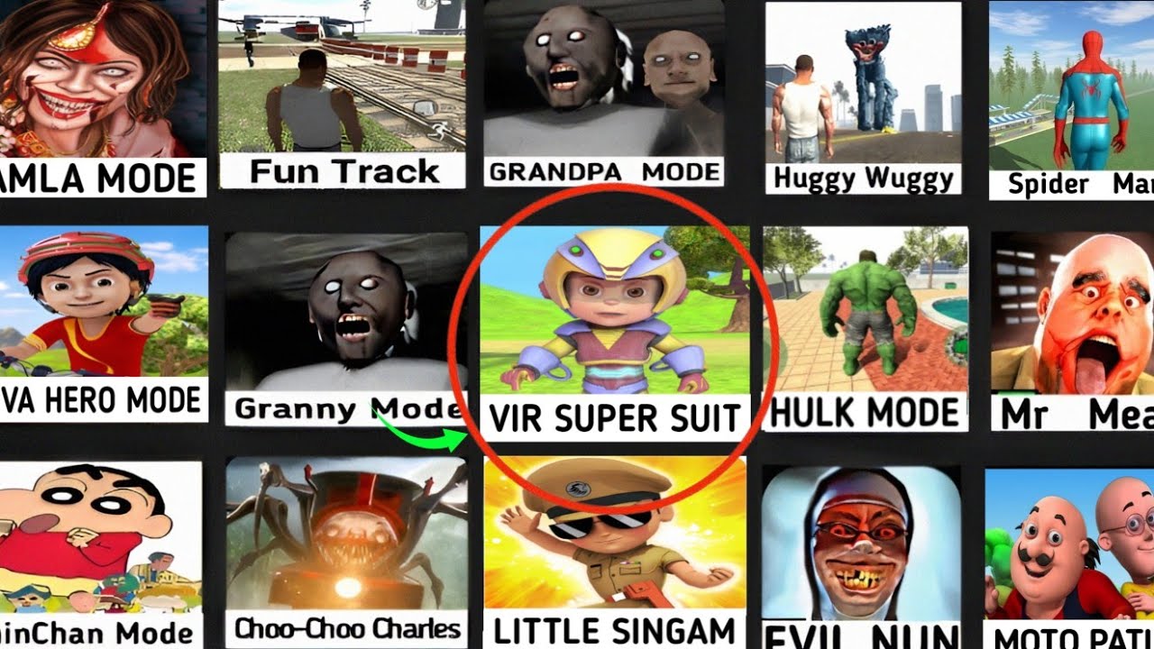 VIR SUPER SUIT MODE - INDIAN BIKES DRIVING 3D - NEW UPDATE NEW MODE CARTOON GAME | FRANKLIN NEW MODE