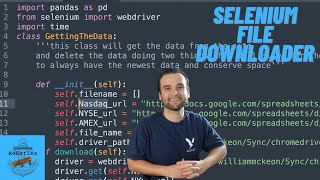 Selenium automated File Downloader | Stock Analysis Tool