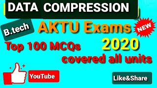 Data compression mcq  AKTU 1000MCQs 2020 data compression mcq with PDF Link in Description
