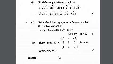 BCS-012 QUESTION PAPER JUNE 2018