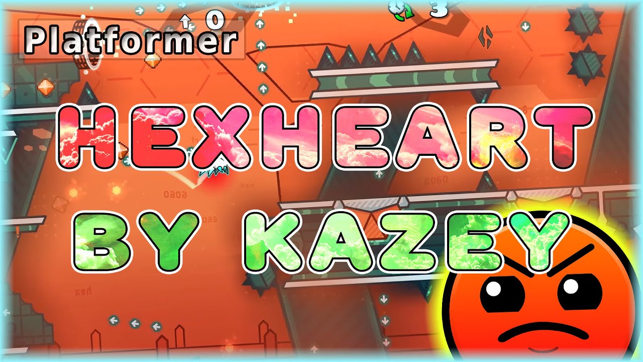HEXheart (By Kazey) [All Coins] | Geometry Dash