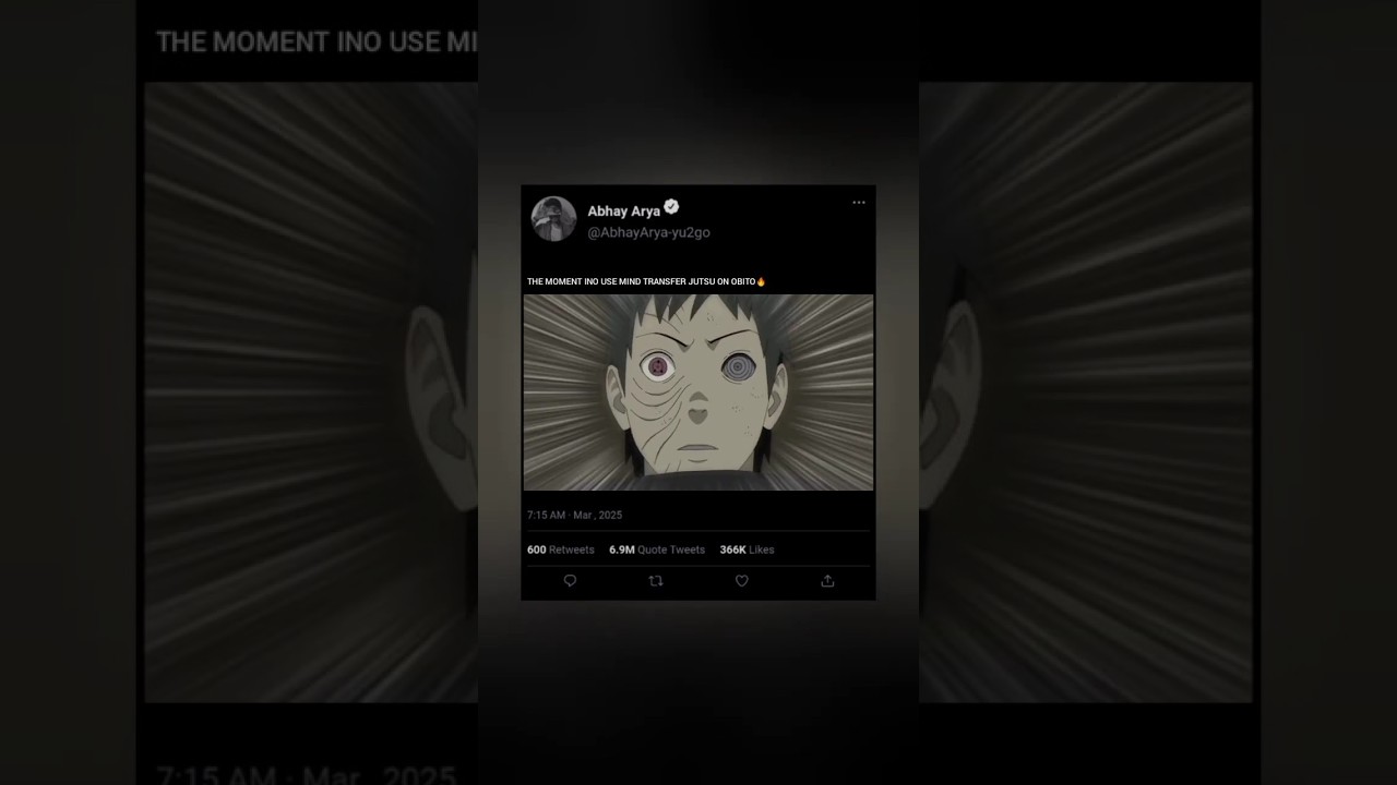 THE MOMENT INO USE MIND TRANSFER JUTSU ON OBITO🔥