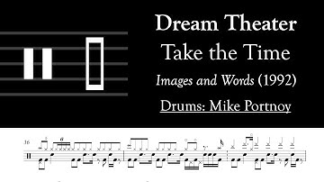 Dream Theater - Take the Time: Drum Sheet Music Transcription