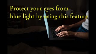 How to activate night light feature in windows 10