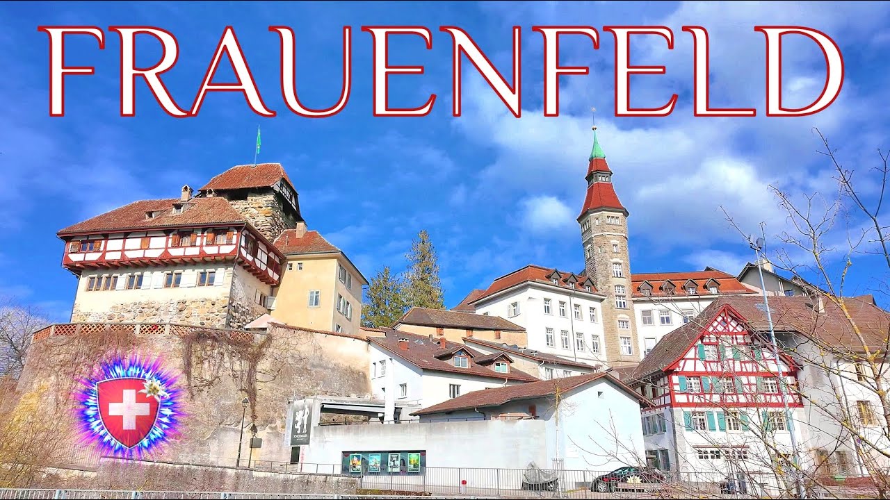 SWITZERLAND FRAUENFELD Castle & Old town in Thurgau Walking tour 4K